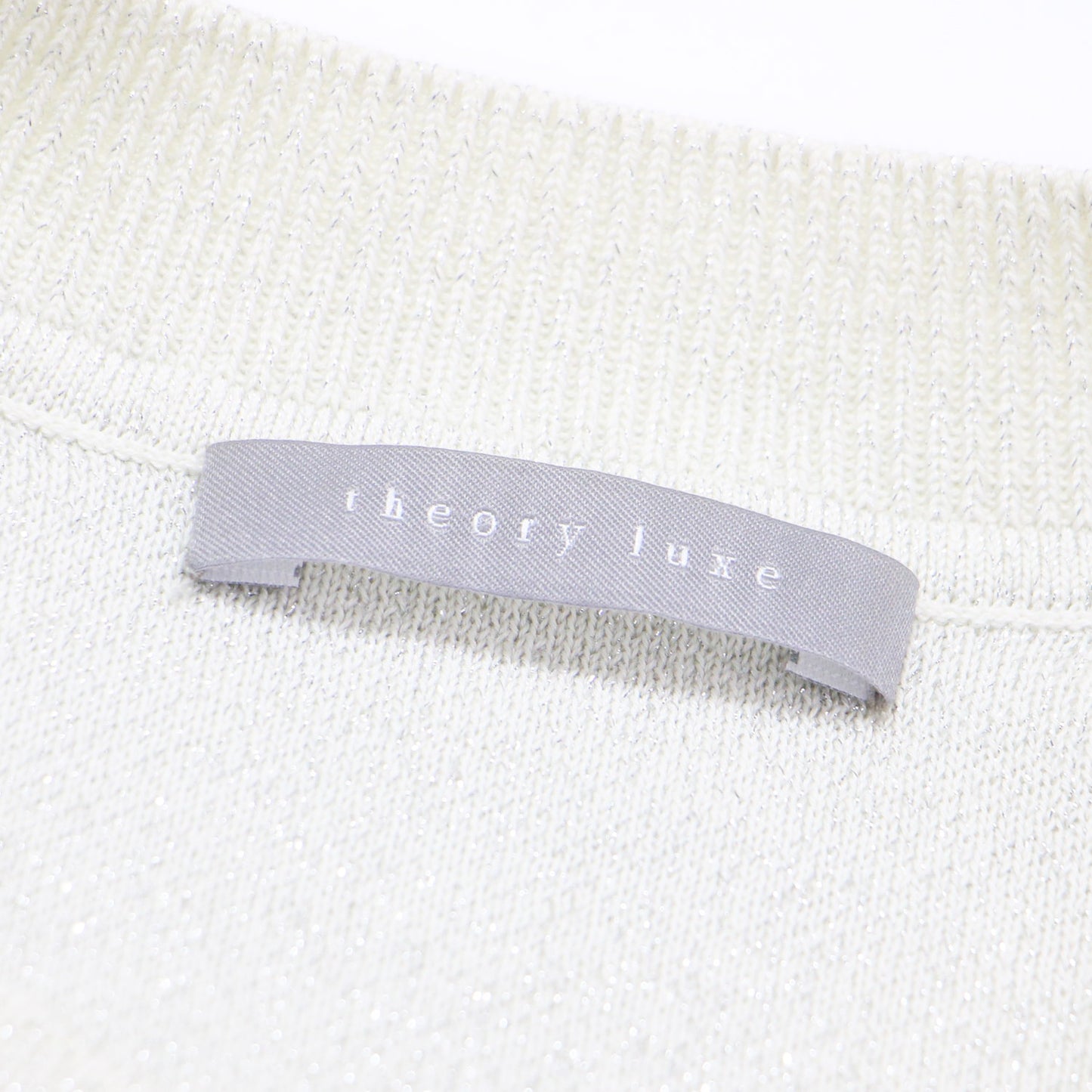 25春夏 ラメ 半袖 ニット / Lurex Knit Ramiele Sweater セーター クルーネック スムース編み ウォッシャブル