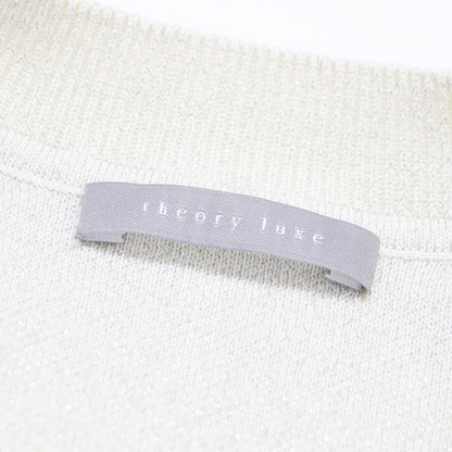 25春夏 ラメ 半袖 ニット / Lurex Knit Ramiele Sweater セーター クルーネック スムース編み ウォッシャブル