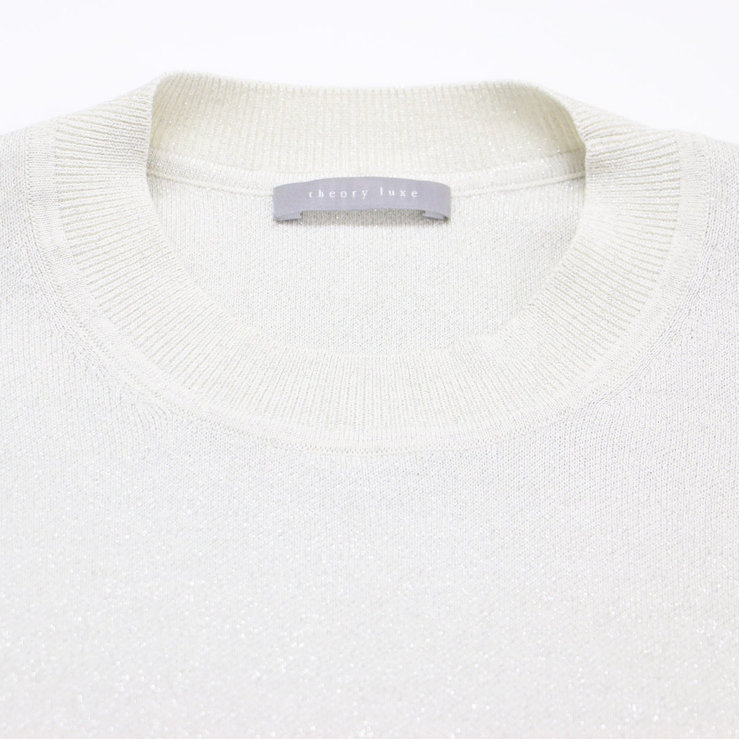 25春夏 ラメ 半袖 ニット / Lurex Knit Ramiele Sweater セーター クルーネック スムース編み ウォッシャブル