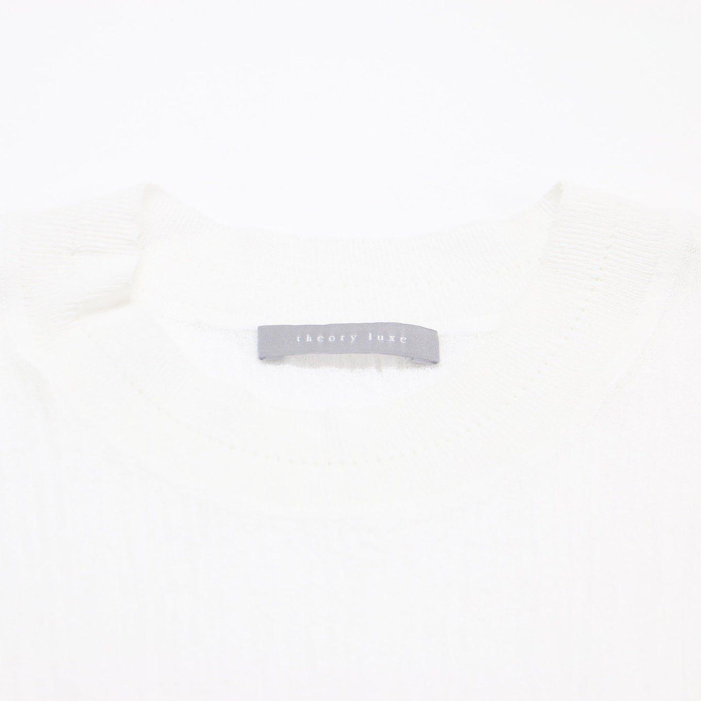 24秋冬 ノースリーブ シアー ニット / Luton Eldo クルーネック プルオーバー ドライタッチ ウォッシャブル