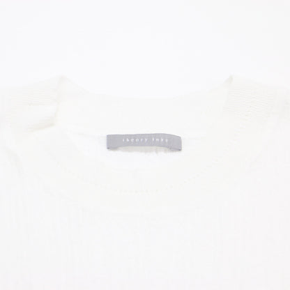 24秋冬 ノースリーブ シアー ニット / Luton Eldo クルーネック プルオーバー ドライタッチ ウォッシャブル