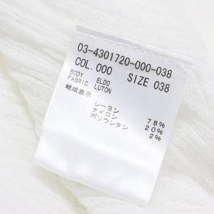 24秋冬 ノースリーブ シアー ニット / Luton Eldo クルーネック プルオーバー ドライタッチ ウォッシャブル