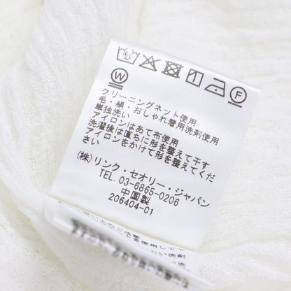 24秋冬 ノースリーブ シアー ニット / Luton Eldo クルーネック プルオーバー ドライタッチ ウォッシャブル