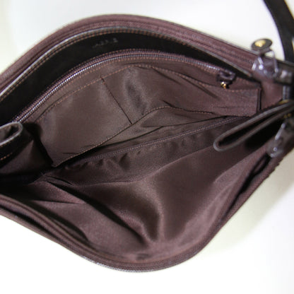 パイソン ナイロン ショルダーバッグ / 肩掛け クロスボディ 型押し レザー