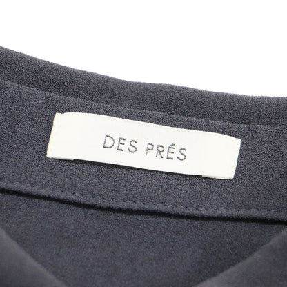 24春夏 ジャージーライク ジョーゼット パイピングスリーブ ブラウス / シャツ ノースリーブ ワイド