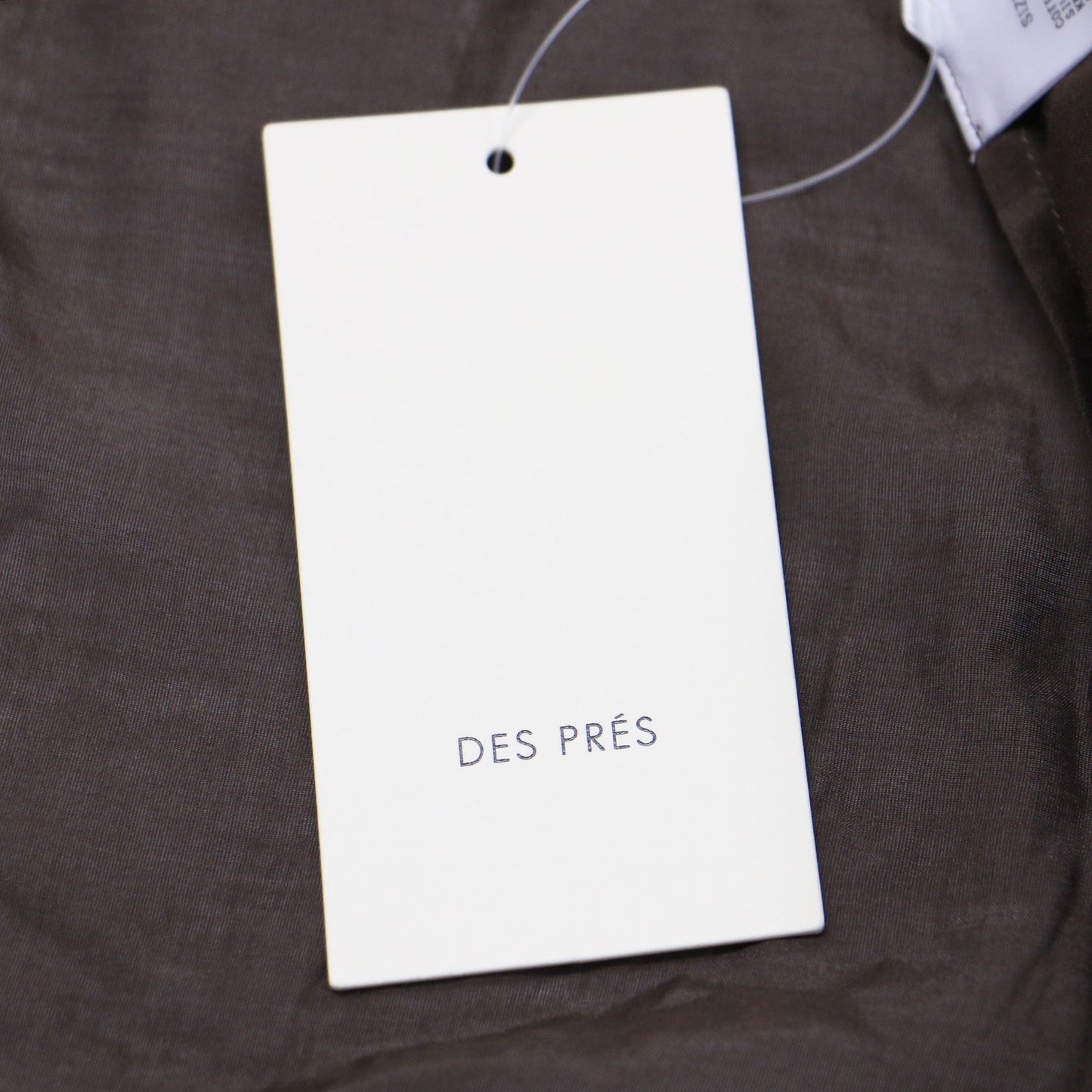 25春夏 コットン シルク ローン フレア ブラウス / 長袖 ギャザー ボタンレス かぎ針編み