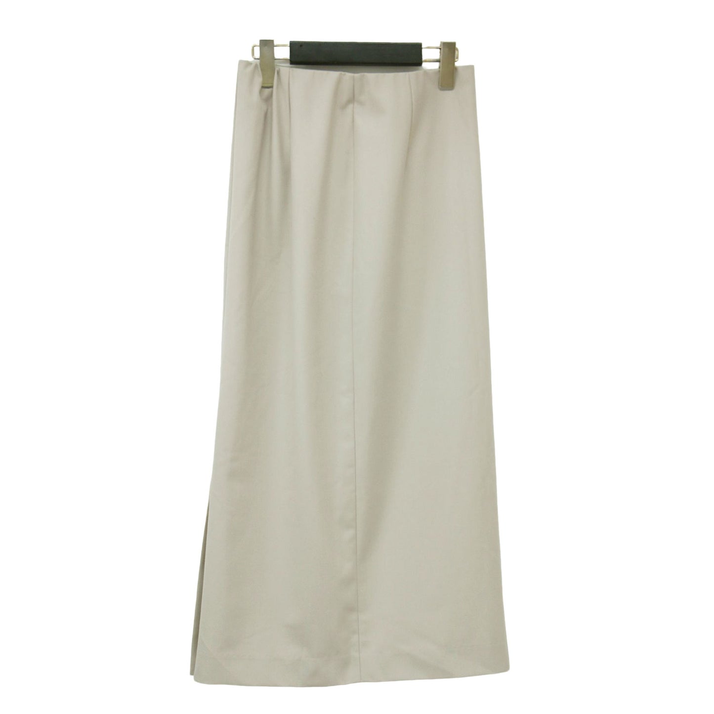 23春夏 ストレート タイトスカート / スーツ Iライン ロング丈 ウエストゴム スリット