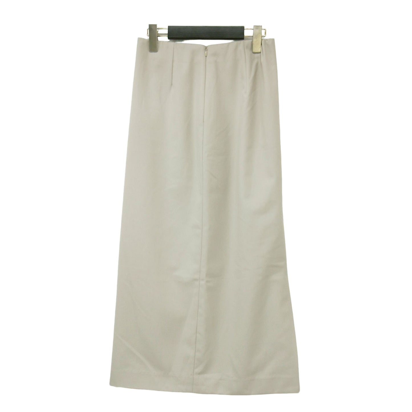 23春夏 ストレート タイトスカート / スーツ Iライン ロング丈 ウエストゴム スリット