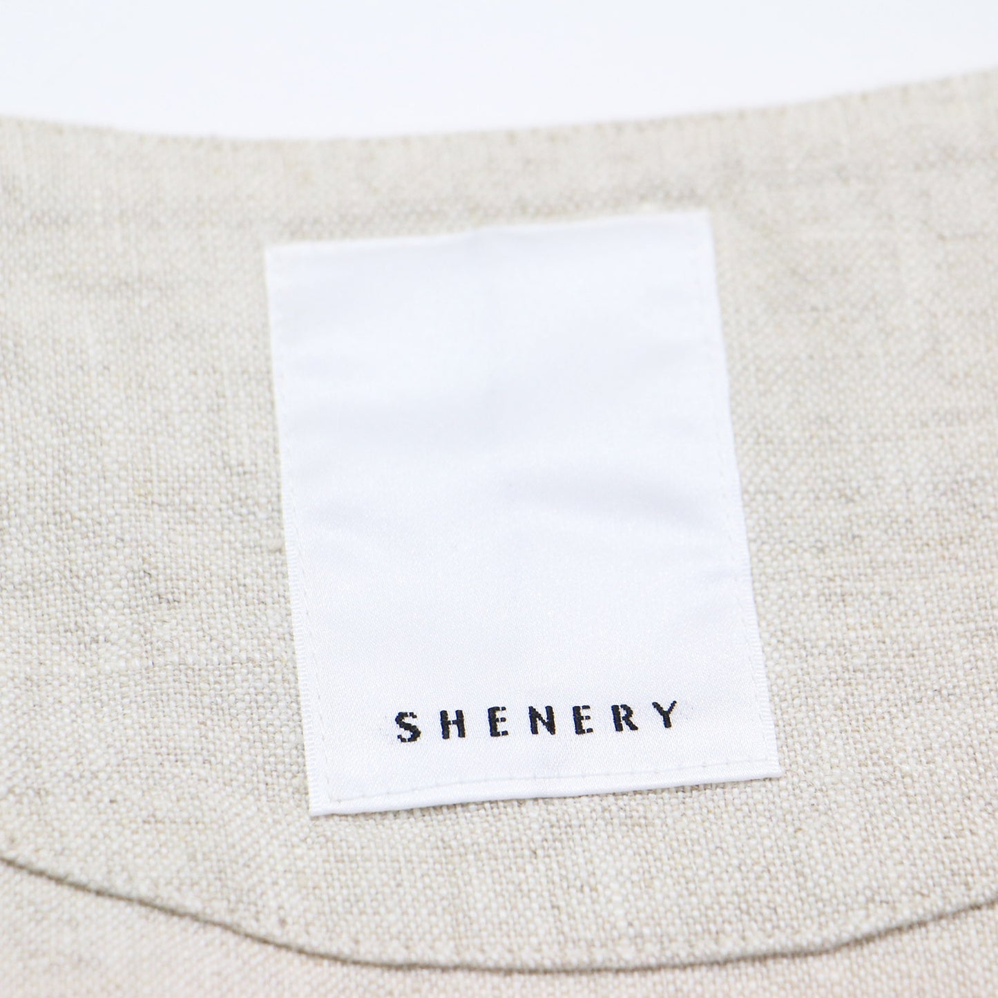 22春夏 深Vネック リネン ベスト / プルオーバー ノースリーブ ワイド フリンジ　