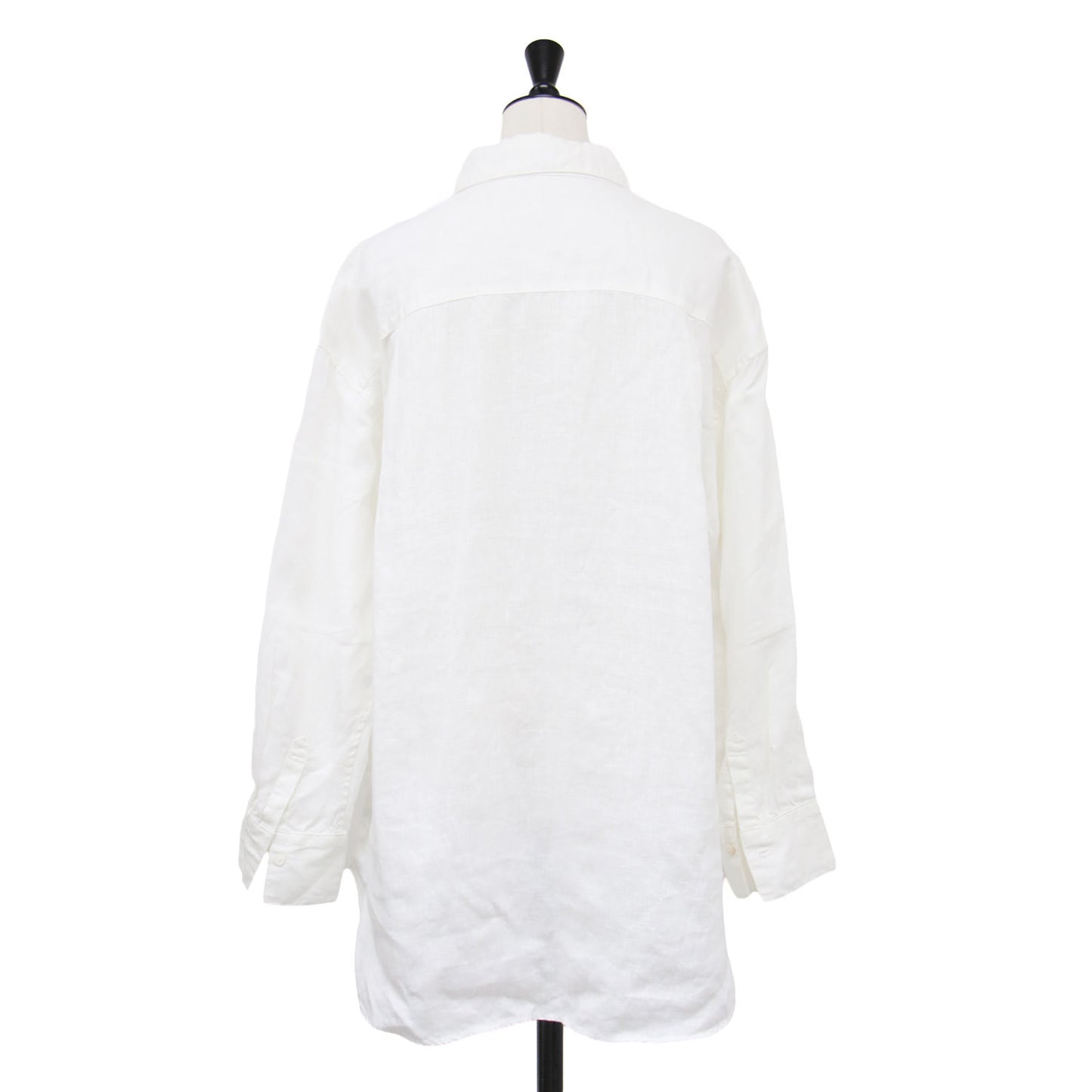 21春夏 2WAY リネン カシュクール オーバーシャツ / ブラウス 長袖 ドロップショルダー