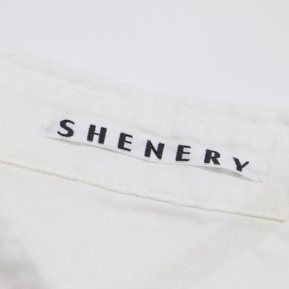 21春夏 2WAY リネン カシュクール オーバーシャツ / ブラウス 長袖 ドロップショルダー