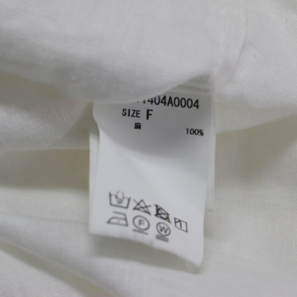 21春夏 2WAY リネン カシュクール オーバーシャツ / ブラウス 長袖 ドロップショルダー