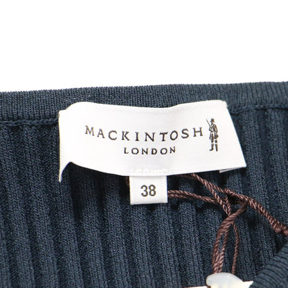 ノースリーブ ウエスト リボン ワンピース / ロング丈 クルーネック フレア リブ 切替