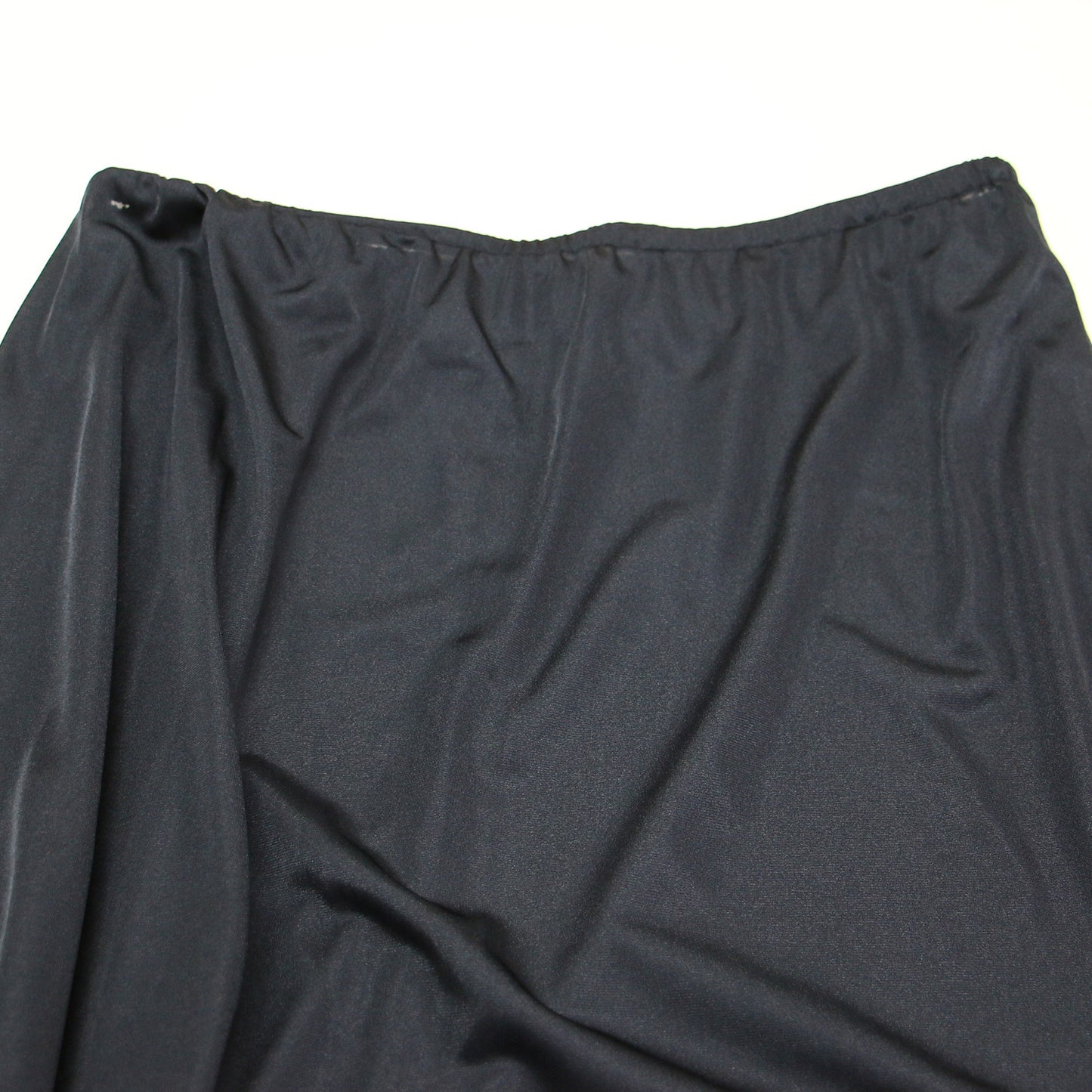 ノースリーブ ウエスト リボン ワンピース / ロング丈 クルーネック フレア リブ 切替