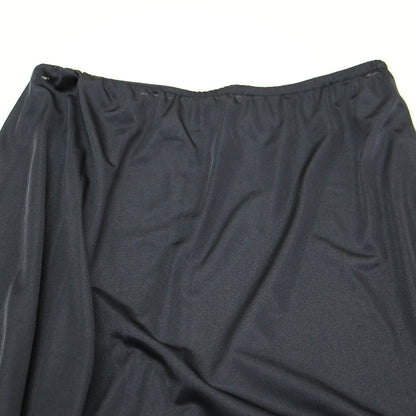 ノースリーブ ウエスト リボン ワンピース / ロング丈 クルーネック フレア リブ 切替