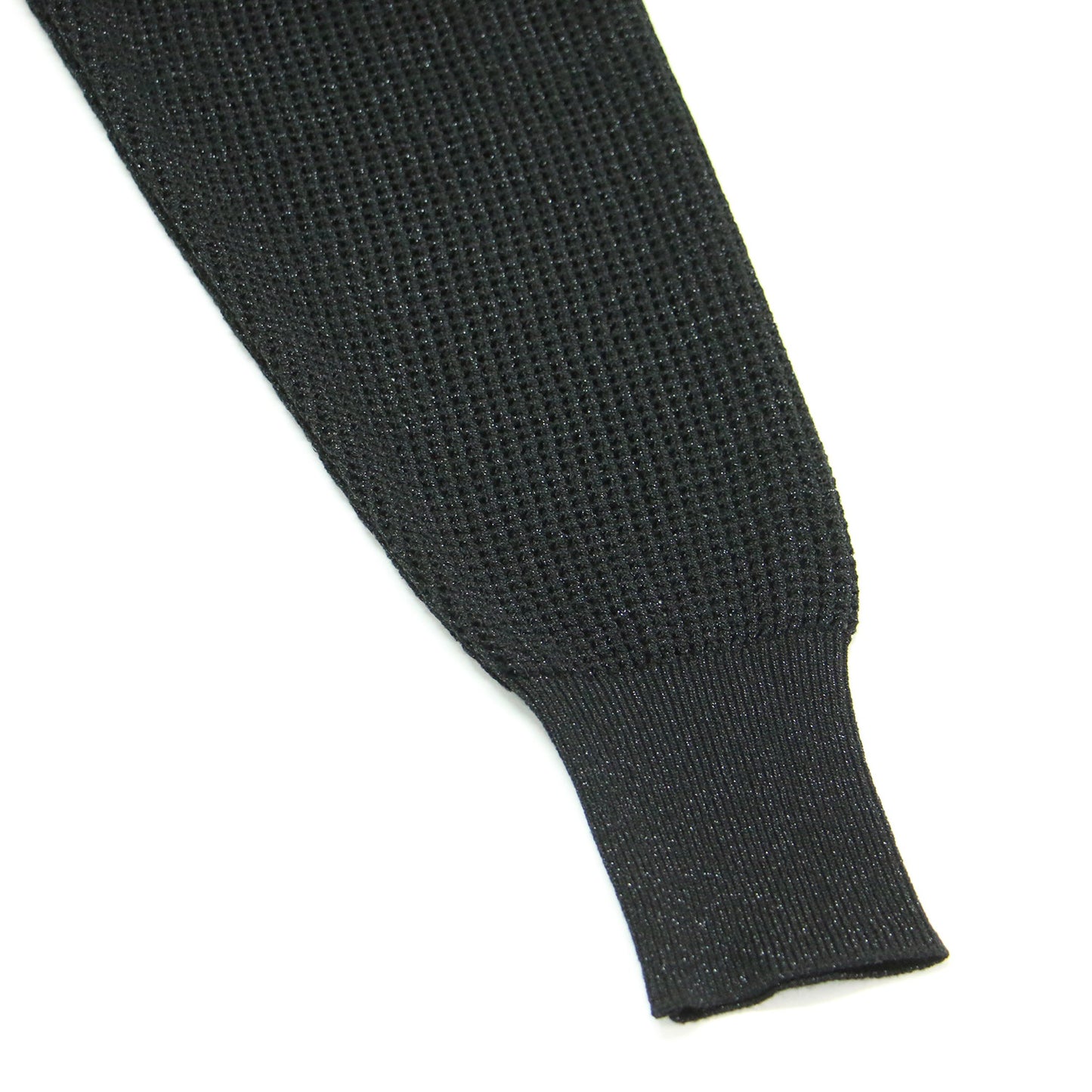 24春夏 ラメ メッシュ Vネック カーディガン / ニット 長袖 スリット ハイゲージ