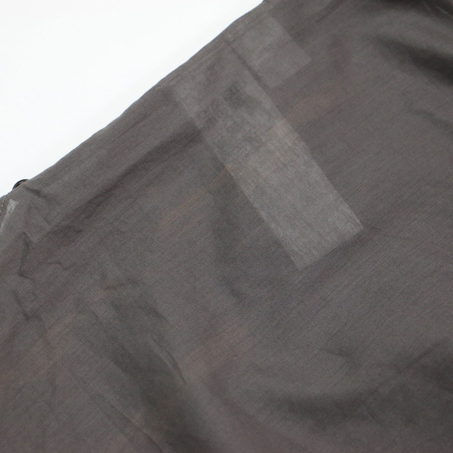 22春夏 コットンローン シアー シャツ / ブラウス 長袖 カシュクール 2WAY