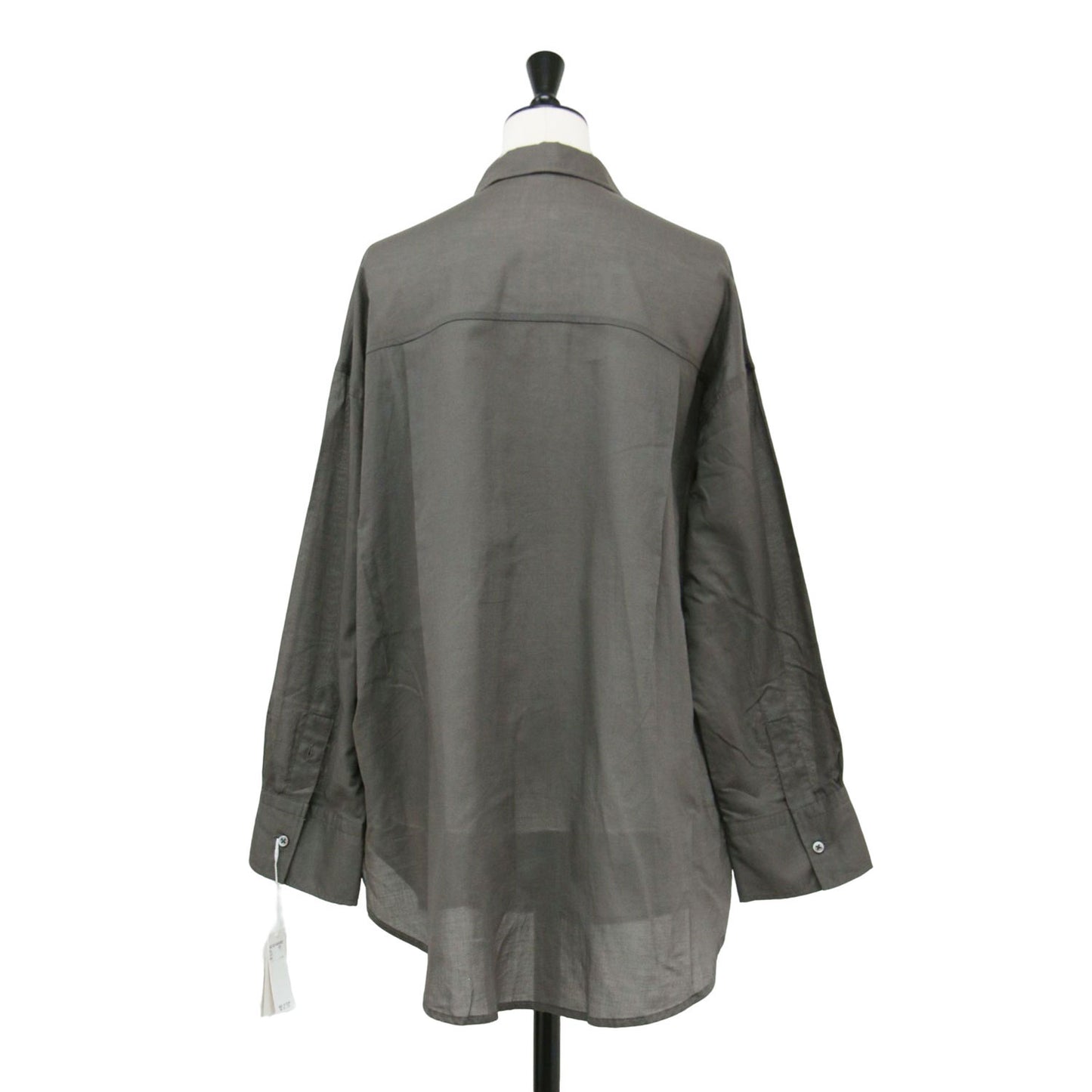 22春夏 コットンローン シアー シャツ / ブラウス 長袖 カシュクール 2WAY