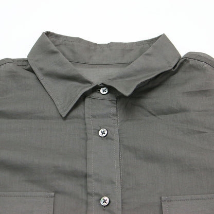 22春夏 コットンローン シアー シャツ / ブラウス 長袖 カシュクール 2WAY