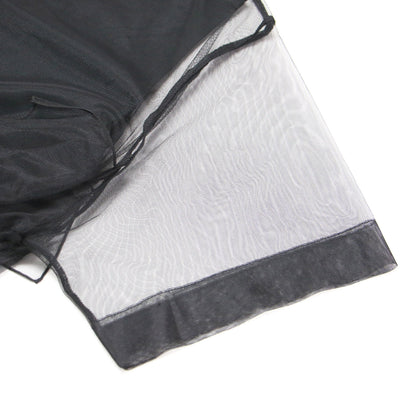 24春夏 ギャザー チュール トップス / Tシャツ プルオーバー 半袖 ノースリーブ クルーネック ギャザー フリル リボン