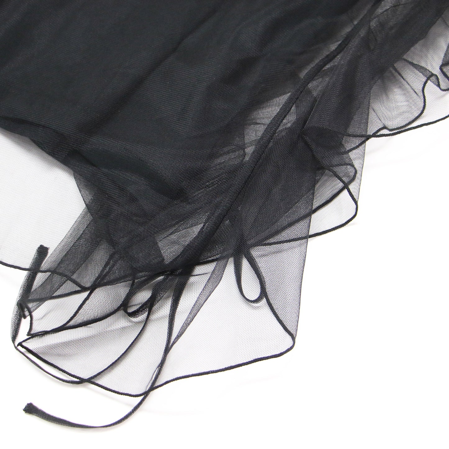 24春夏 ギャザー チュール トップス / Tシャツ プルオーバー 半袖 ノースリーブ クルーネック ギャザー フリル リボン