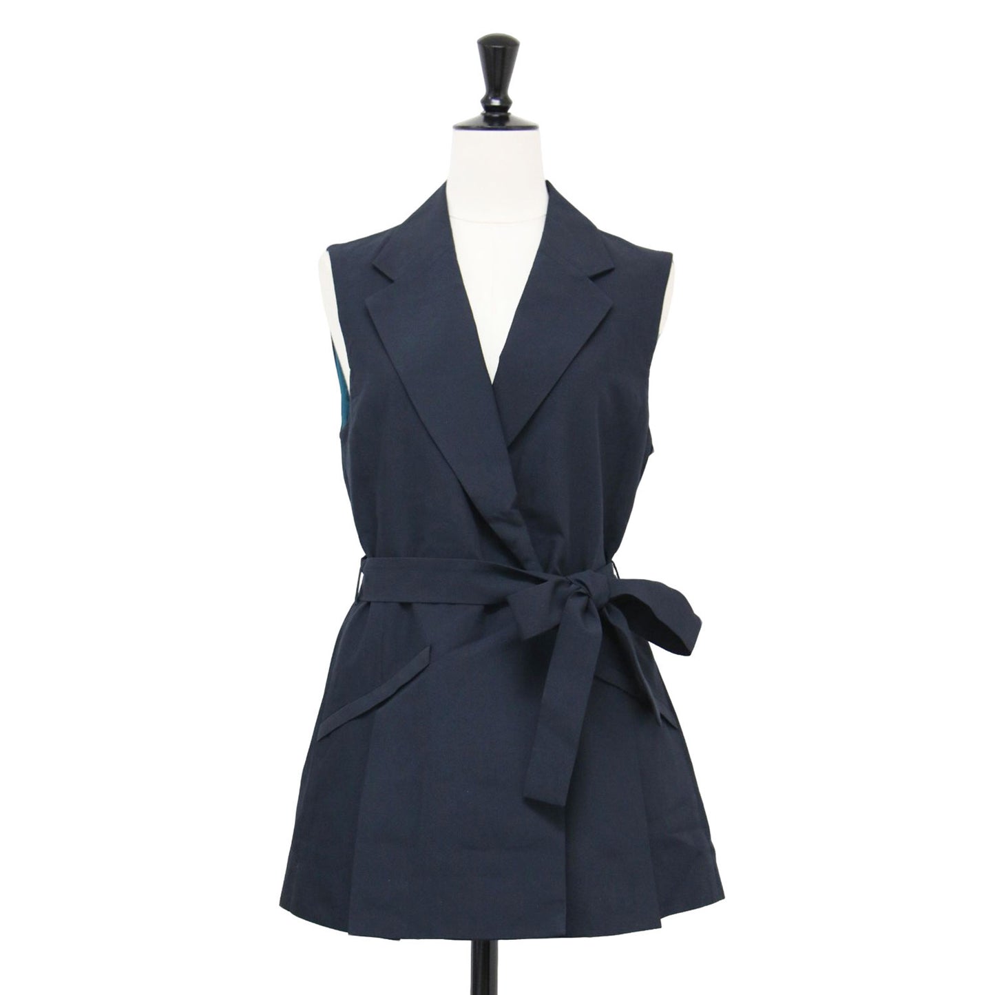 ラミー ミックス ジレ / ベスト ダブル テーラードカラー