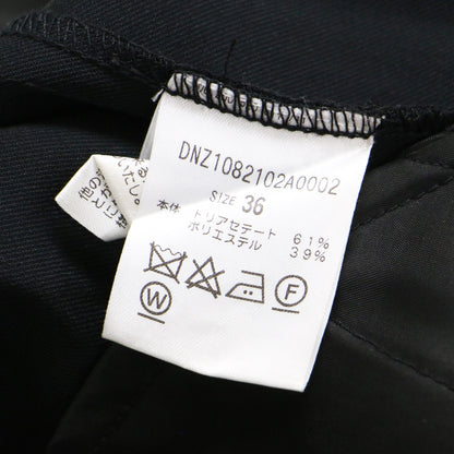 ハイウエスト ストレート ワイドパンツ / スラックス センタープレス テーパード フルレングス ストレッチ