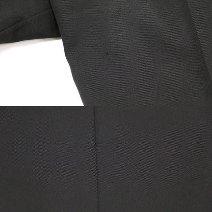 ハイウエスト ストレート ワイドパンツ / スラックス センタープレス テーパード フルレングス ストレッチ