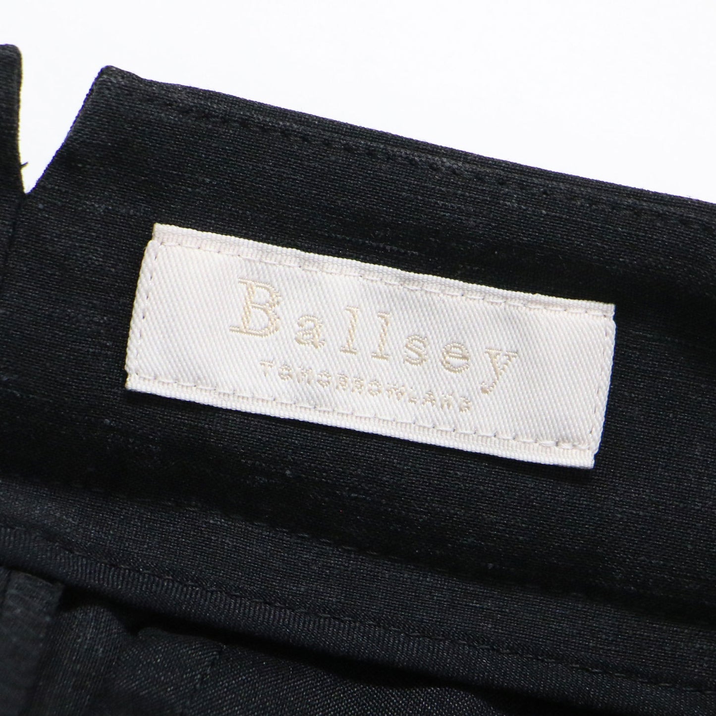 24春夏 リネン レーヨン ストレッチ タック ストレートパンツ / ハイウエスト ストレッチ