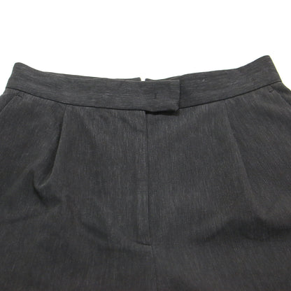 24春夏 リネン レーヨン ストレッチ タック ストレートパンツ / ハイウエスト ストレッチ