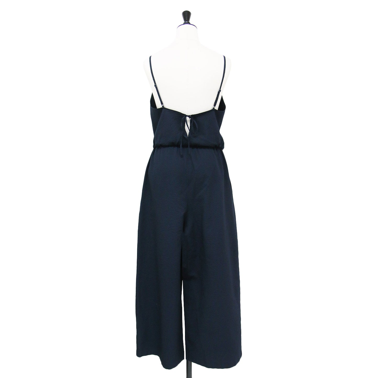 23春夏 ポリエステル コットン サッカー ジャンプスーツ / キャミソール サロペット ワイド ストレッチ