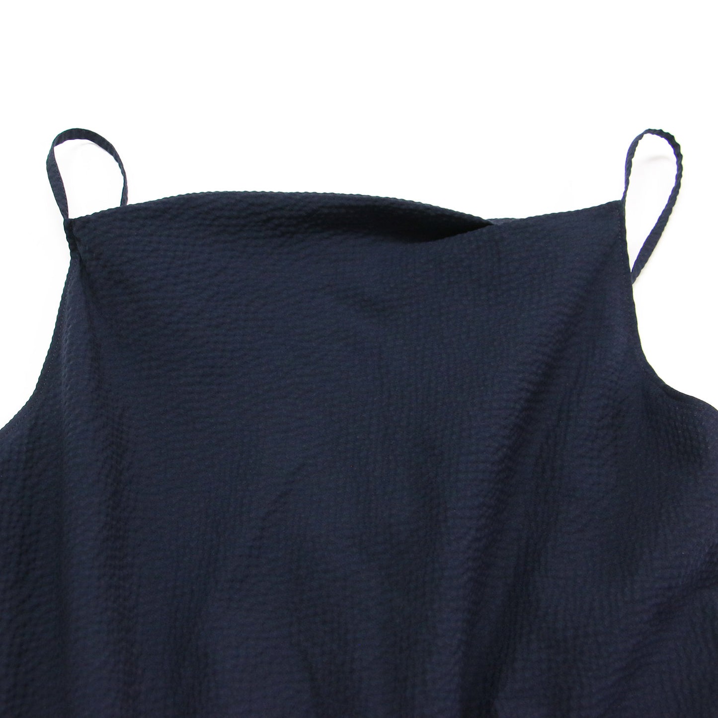 23春夏 ポリエステル コットン サッカー ジャンプスーツ / キャミソール サロペット ワイド ストレッチ