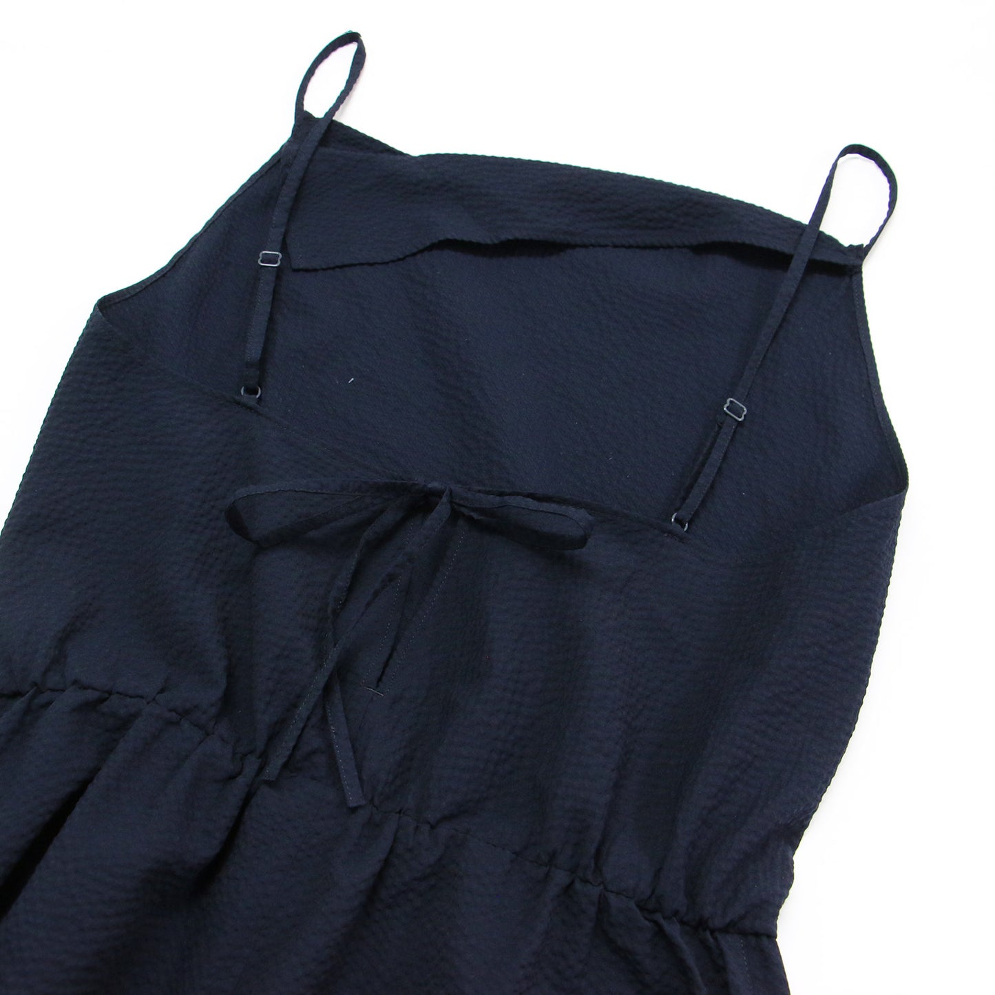 23春夏 ポリエステル コットン サッカー ジャンプスーツ / キャミソール サロペット ワイド ストレッチ