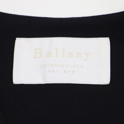 22春夏 ドライアムンゼン Vネック ジレ / ベスト ノースリーブ チュニック丈 ストレート ダブルブレスト