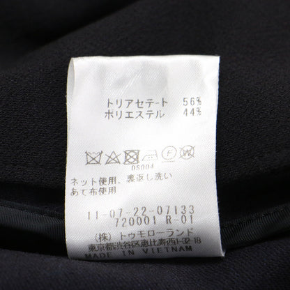 22春夏 ドライアムンゼン Vネック ジレ / ベスト ノースリーブ チュニック丈 ストレート ダブルブレスト