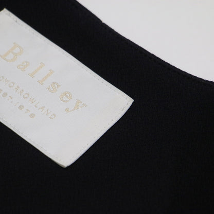 22春夏 ドライアムンゼン Vネック ジレ / ベスト ノースリーブ チュニック丈 ストレート ダブルブレスト