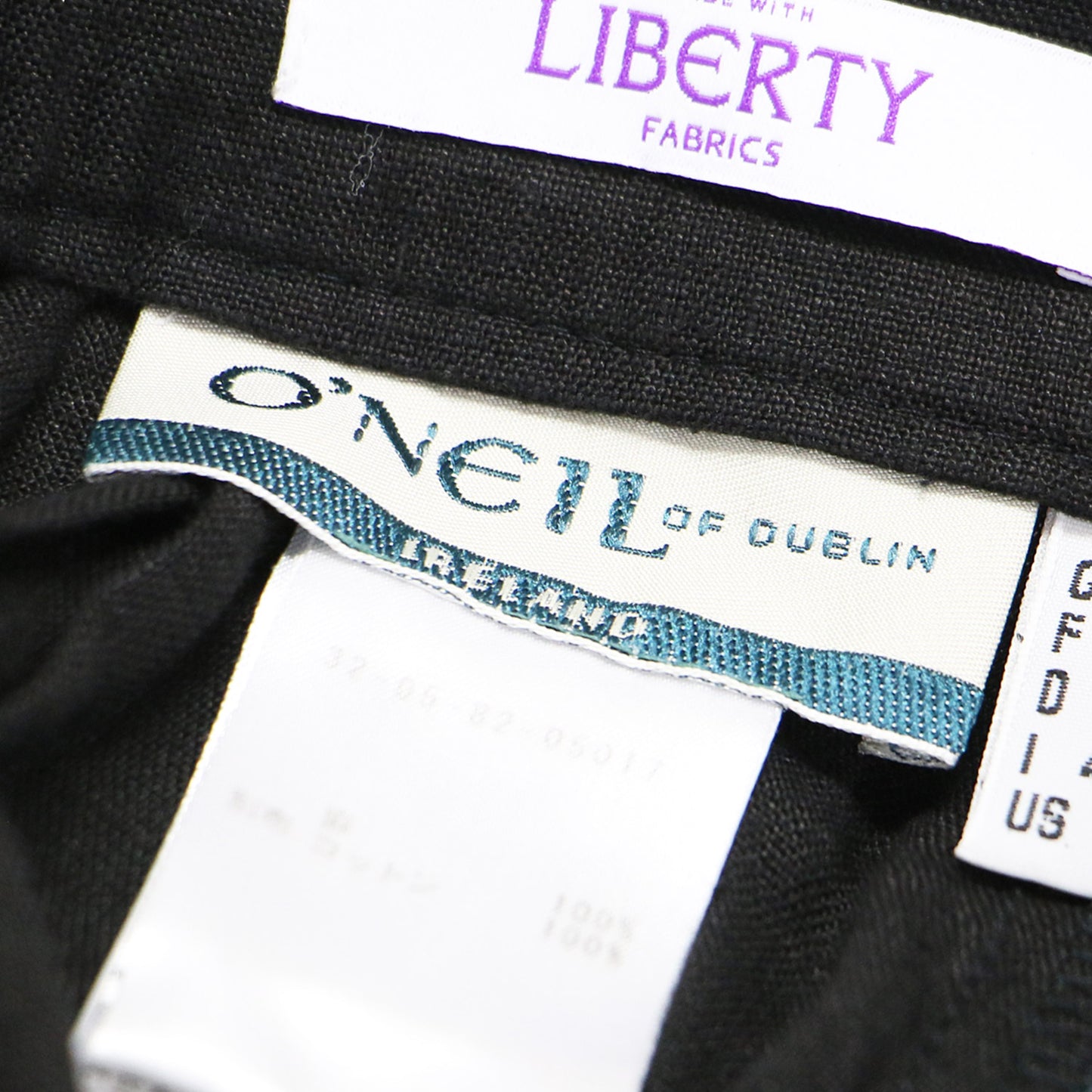 リネン リバティ ロング スカート / フレア タック Aライン 花柄 コットン