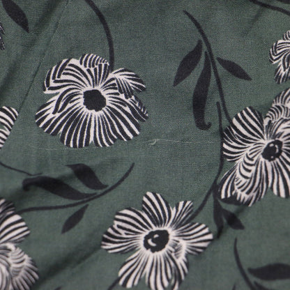 × UNITED ARROWS 別注 マドモアゼルのドレス / ワンピース 長袖 Vネック ロング丈 花柄 フレア コットン