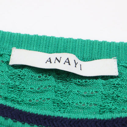 23春夏 変形 ケーブル ノースリーブ プルオーバー / ニット クルーネック メタルボタン コットン ナイロン