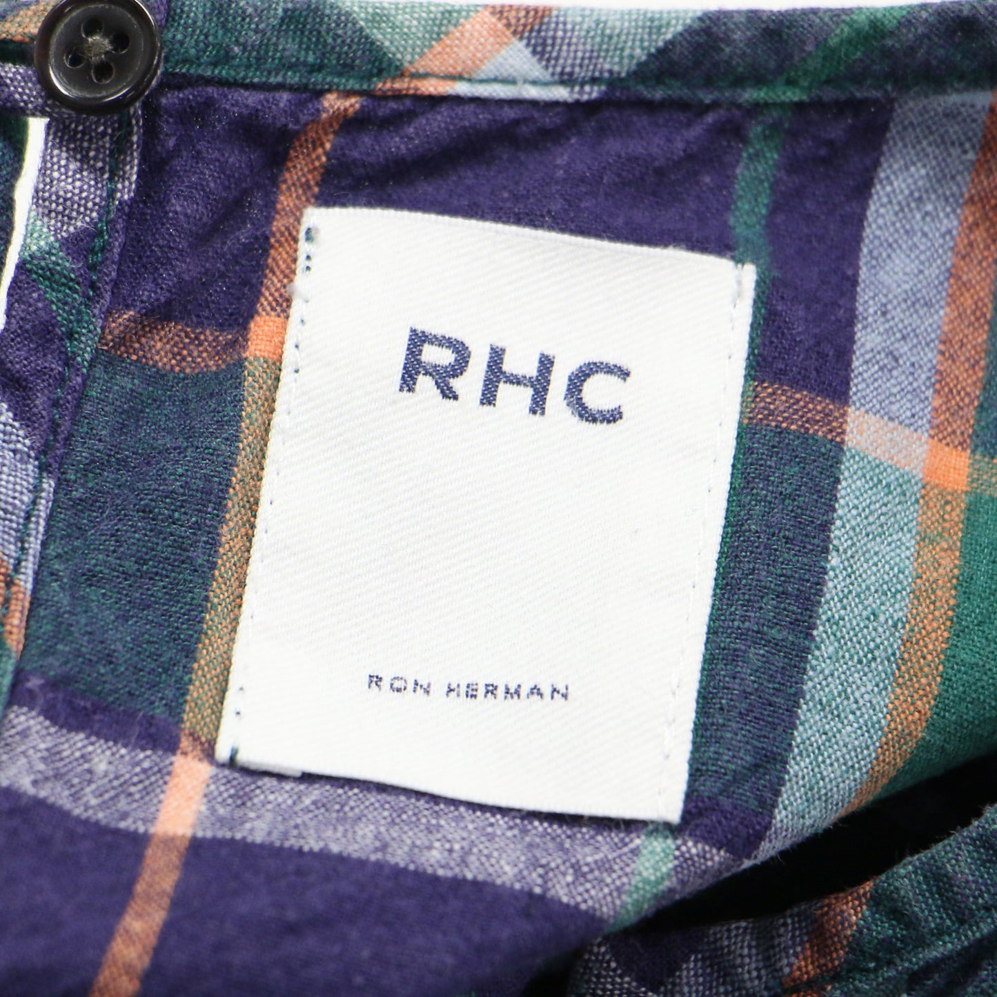 チェック柄 ノースリーブ スキッパー ブラウス / プルオーバー Vネック Aライン コットン リネン