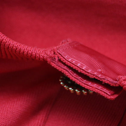 ビジューボタン ニット カーディガン / プルオーバー 長袖 クルーネック スナップボタン