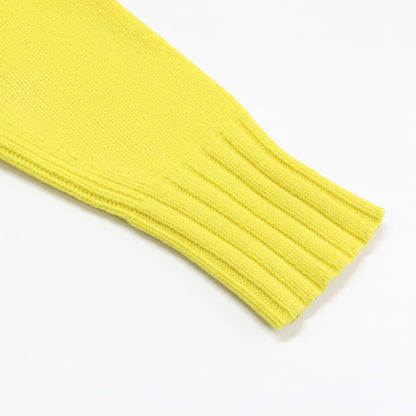 ウール カシミヤ ハイネック プルオーバー / ニット ヘムライン 長袖 ワイド ミドルゲージ スリット