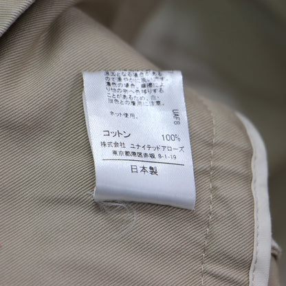 22春夏 ダブルウエスト チノ ストレートパンツ / ワイドパンツ ハイウエスト コットン