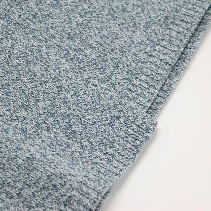 25春夏 トレンチ ニット ワンピース / ミニ丈 膝上 半袖 ダブルボタン メランジ