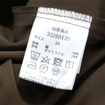 23春夏 カラー ボイル マーメイドワンピース / ドレス ノースリーブ Vネック ロング丈 コットン