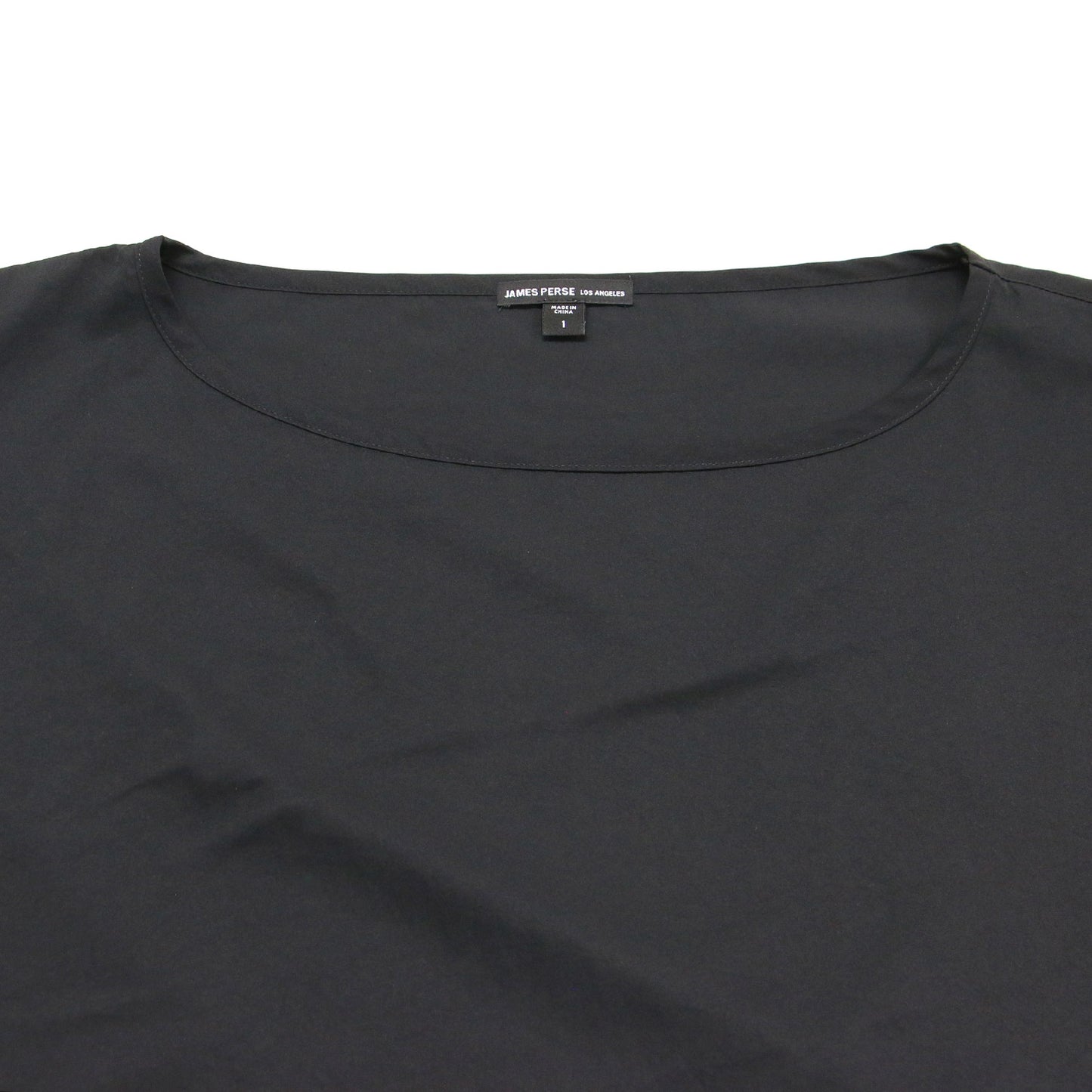 24秋冬 マット サテン オーバーサイズド プルオーバー / ブラウス フレンチスリーブ ワイド スリット