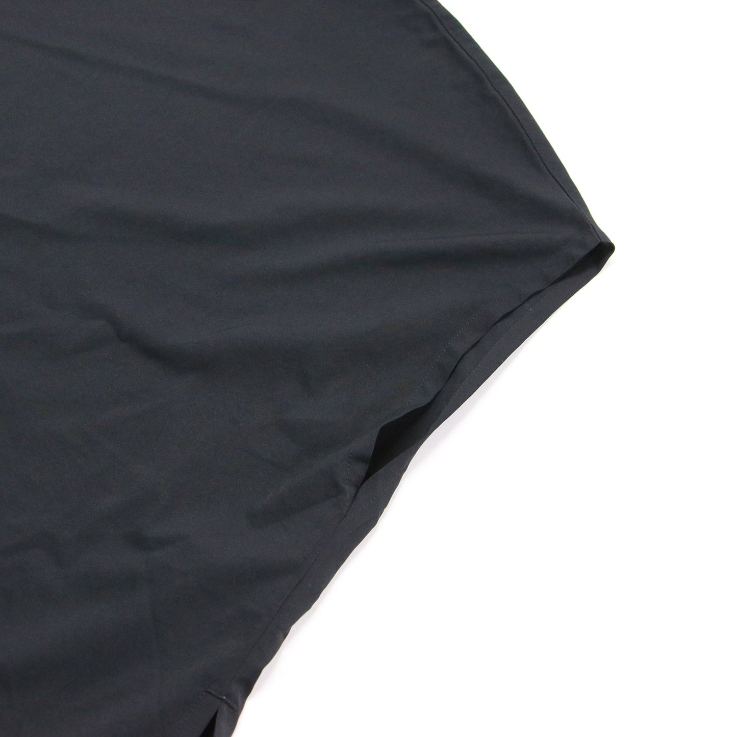 24秋冬 マット サテン オーバーサイズド プルオーバー / ブラウス フレンチスリーブ ワイド スリット