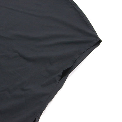 24秋冬 マット サテン オーバーサイズド プルオーバー / ブラウス フレンチスリーブ ワイド スリット