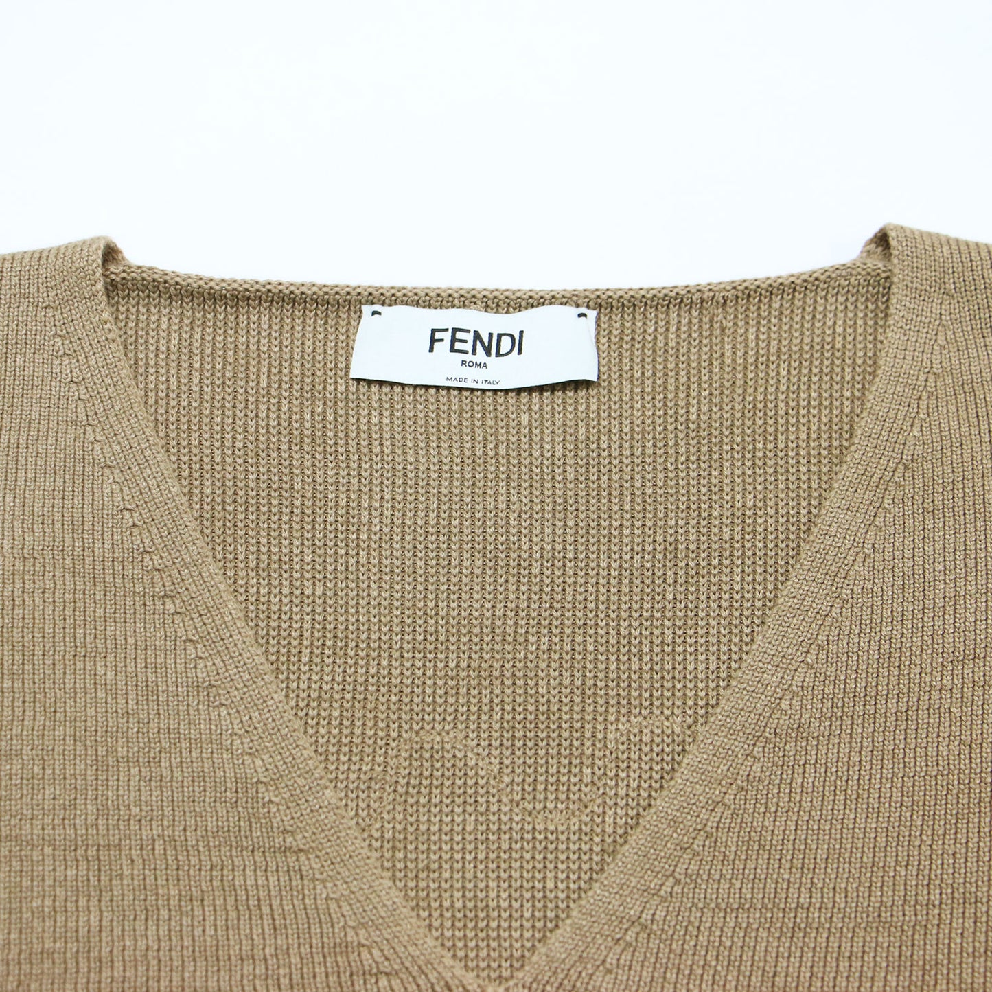 25春夏 ロゴ 刺繍 オーバーサイズ Vネック 半袖 ニット / セーター プルオーバー ワイド スリット リネン シルク コットン