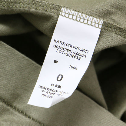 20秋冬 バック タック ワイド Tシャツ / カットソー 半袖 クルーネック ショートスリーブ コットン